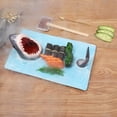 thumbnail image 3 of Diconna Assiette à Sushi en Céramique Forme de Requin Décoration de Table Rectangulaire, 3 of 9