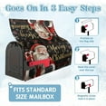 thumbnail image 3 of YOPINCO Merry Christmas Santa Claus Mailbox Covers Magnetic Standard Size 18" ×21",Check Mailbox Wraps Post Letter Box Cover for Holiday Garden Yard Decor, 3 of 5