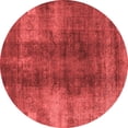 thumbnail image 1 of Ahgly Company Indoor Round Oriental Red Industrial Area Rugs, 3' Round, 1 of 4