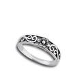 thumbnail image 4 of Filigree Celtic Swirl Flower Ring .925 Sterling Silver Band Jewelry Female Male Unisex Size 5, 4 of 4
