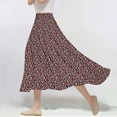 thumbnail image 3 of HomeGardon Maxi Skirts for Women Long Skirts Summer Women's Casual Flowers Printed -line Elastic Waist Skirt,S-XXXL, 3 of 5