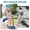 thumbnail image 3 of ADUBENRY Trottinette pour Enfants, Trottinette à 3 Roues pour Enfants de 3 à 12 Ans, Trottinette pour Enfants avec Roues Lumineuses et 3 Hauteurs Réglables pour Garçons et Filles Bleu, 3 of 7