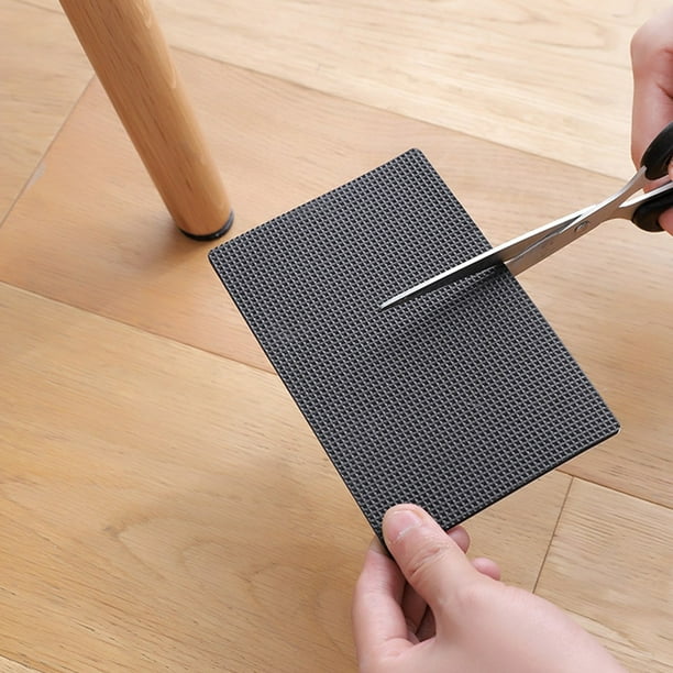 QIFEI Non Slip Furniture Pads Anti Slip Rubber Pads Self Adhesive Furniture Grippers for Furniture Legs Anti Scratch Silicone Floor Protectors 30 Squares Walmart Business Supplies