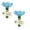 03# Blue, variant on Bee Watering - Copper Flower-Shaped Stations for Outdoor Bee Watering, Hygienic Butterfly Cups, Pollinator Feeders for Yard, Driveway, Patio, Garden,Pink 1PC