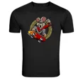 thumbnail image 1 of T-Shirt Unisexe Planche à Roulettes Rongeur Extrême Patineur Animal de Rue K1507, P-5TG, 1 of 4