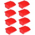 thumbnail image 4 of SEWACC 8Pcs Warehouse Storage Bins Red ABS for General Users in Hardware Storage, 4 of 8