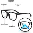 thumbnail image 5 of Readerest Blue Light Blocking Reading Glasses Black 150 Magnification, 5 of 6