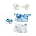 thumbnail image 1 of Ropa para muñecos de peluche de 15 cm, accesorios para muñecos de peluche, disfraces suaves, bricolaje azul, 1 of 8