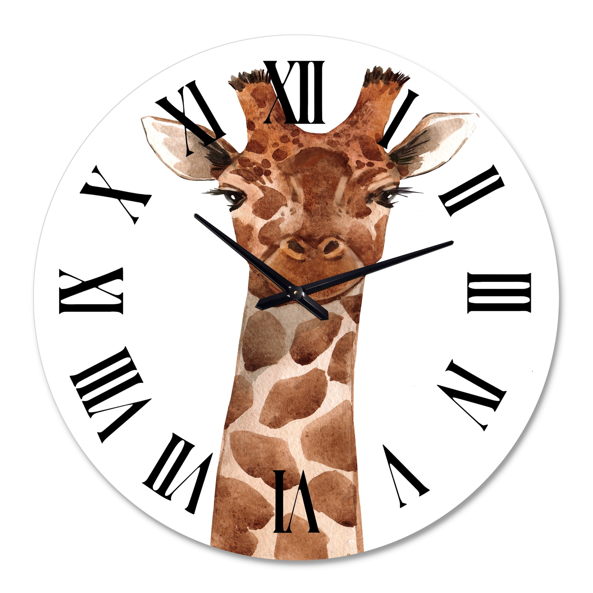 Designart 1 in Quartz Farmhouse Wall Clock