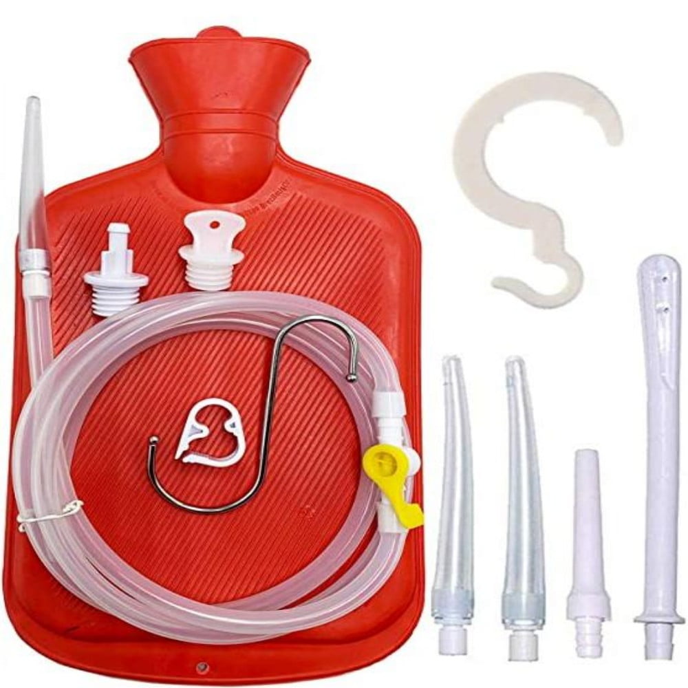 JYJYWH Enema Kit 2L Enema Bag for Colon Detox Cleanse Enemas