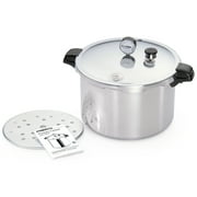 Presto 16 Quart Heavy Gauge Aluminum Pressure Canner with Gauge and Rack 01755