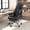 Black, variant on E-Motie Leather Home Office Chair, High Back Ergonomic Chair with Footrest, 500lb, Brown