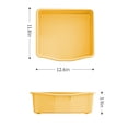 thumbnail image 6 of PORKISS Kids Toy Organization Bookcase with 6 Bins, Multi-functional Nursery Storage Organizer Bookshelf with HDPE Shelf for Children's Room Playroom, Yellow, 6 of 7