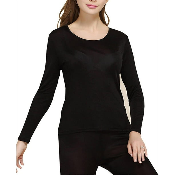 Women's Silk Thermal Underwear Sets - Long Johns for Warmth and Comfort 