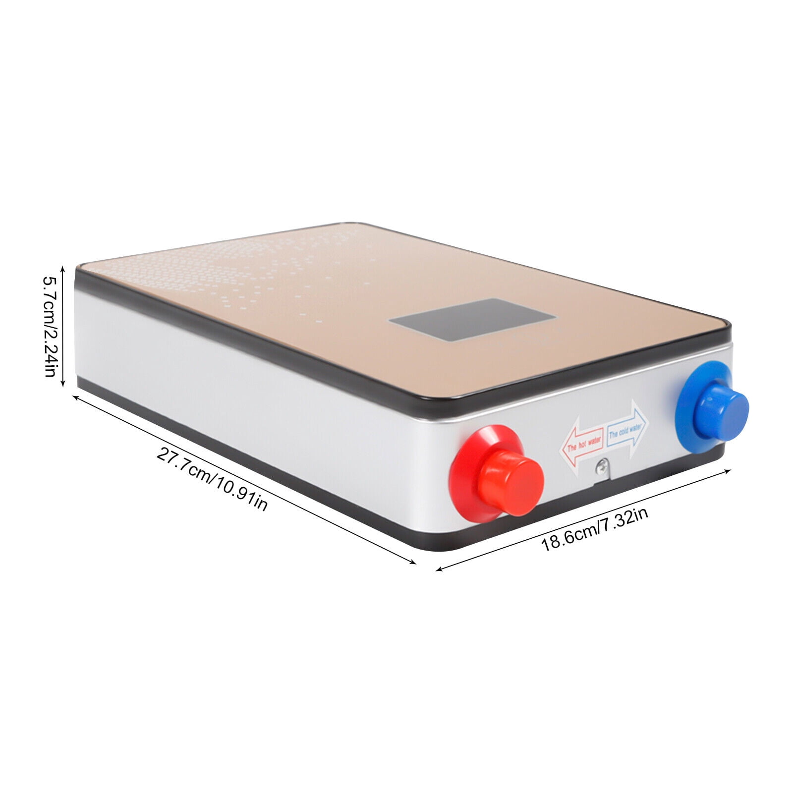 Electric Tankless Water Heater, 110V, 4500W, Anti-dry Burn, Anti-leakage, Instant Mini Tankless Hot Water Heater for Home