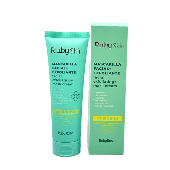 Mascarilla Facial Exfoliante Ruby Rose Colágeno Hidratante 50g