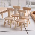 thumbnail image 3 of Mesa de comedor en miniatura de roble a escala 1:12, mesa con silla, juego de comida para casa de muñecas, accesorios para casa de muñecas, 3 of 6