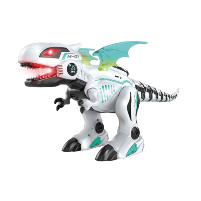 Dinosaurio Control Remoto con luces y sonido Lab.G Blanco
