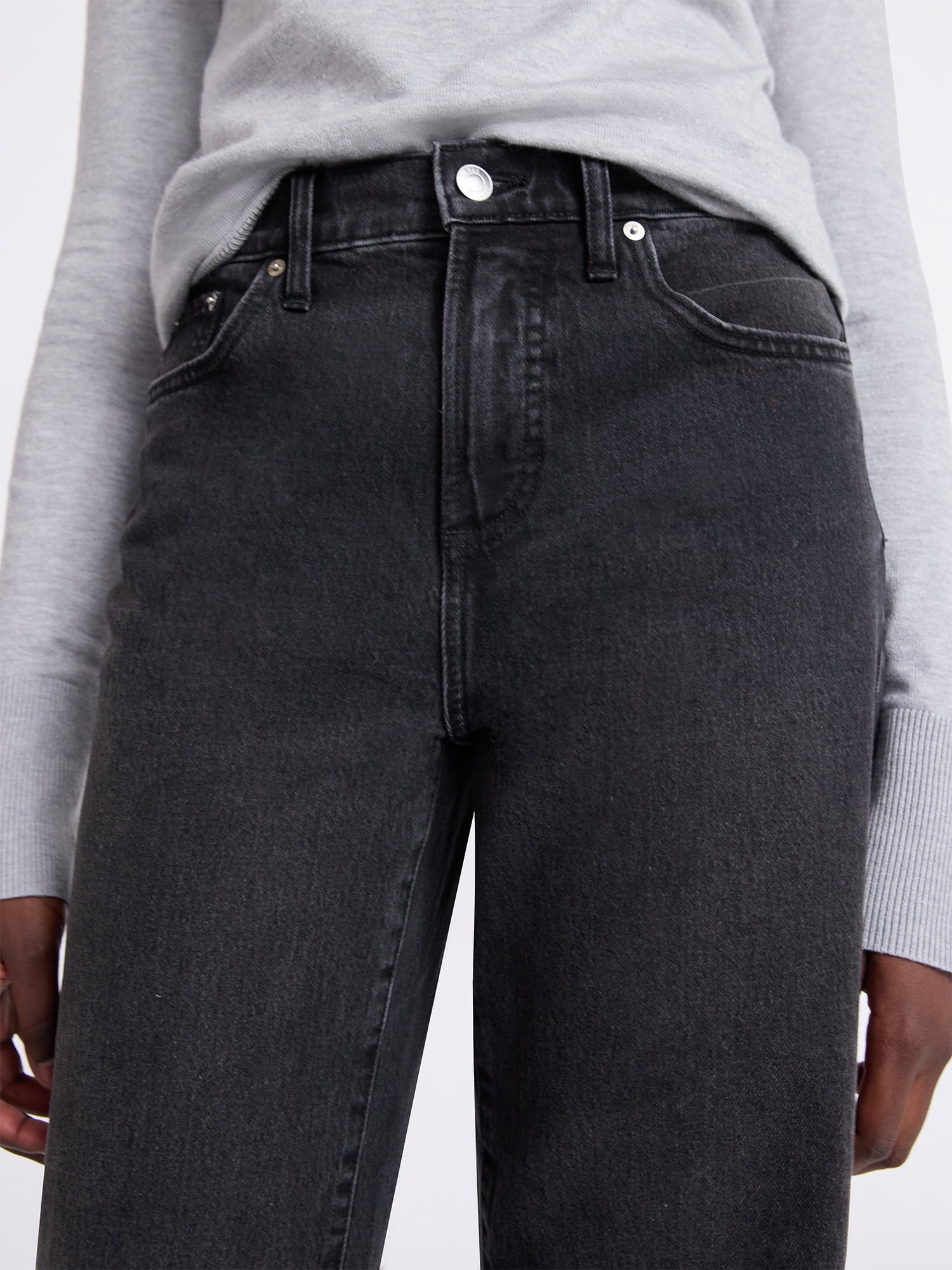 Free Assembly Women's Midrise Relaxed Ankle Jeans, 27.5" Inseam Sizes 0-18