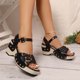 thumbnail image 5 of MKLEKYY Sandalias de Plataforma Zapatos de Playa Zapatillas de Mujer Sandalias Planas de Una Sola Pieza para Vacaciones En La Playa 608, 5 of 5