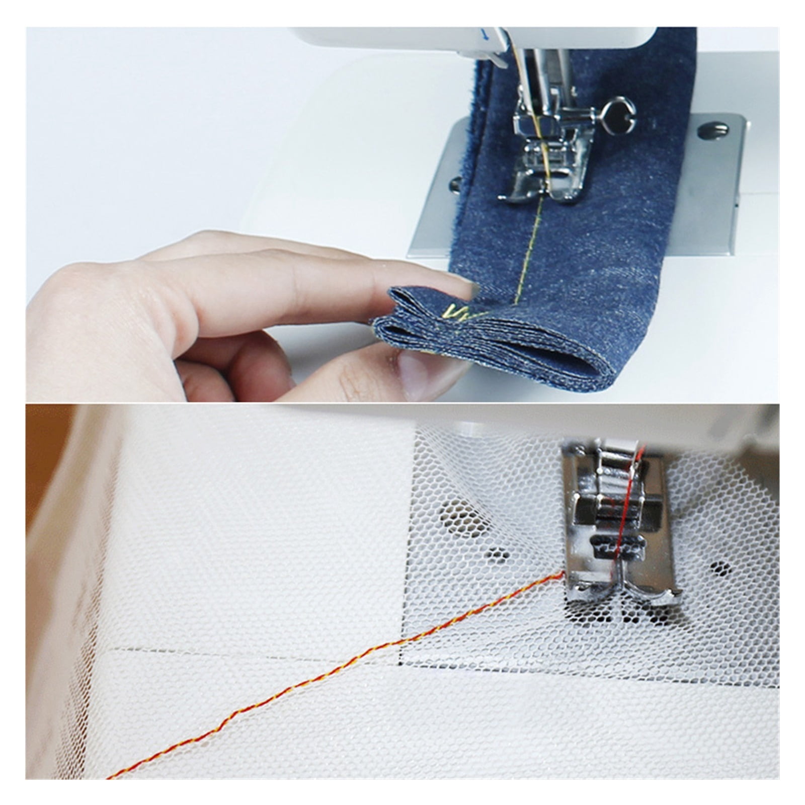 Heavy Duty Sewing Machine, 8 Built-in Stitches, Metal Frame, Twin Needle, Multifunctional Household Sewing Tools
