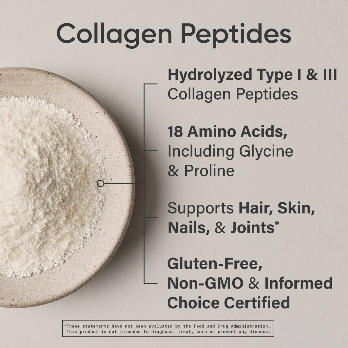 Sports Research® Collagen Peptides  Unflavored Hydrolyzed Skin Joints Nails 3.9oz (10 Servings)