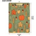 thumbnail image 2 of FMSHPON Pumpkins Leaves WheatApples Clipboard Hardboard Wood Nursing Clip Board and Pull for Standard A4 Letter 13x9 inches, 2 of 7