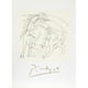 Pablo Picasso 47597 Taureau et Cheval- Lithographie sur Papier 29 Po x 22 Po - Noir- Blanc – image 1 sur 1