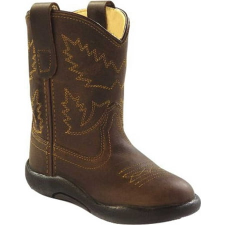 

Old West Toddler s Broad Round Toe Boots