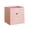 #01 Pink【1x storage box】, variant on Drawer Style Open Top Fabric Foldable Storage Box, 11.02×11.02×11.02 Inches Square organizer Bin with Carry Handles for Wardrobe Bedroom Clothes Toy Household Storage(Pink), NCHKUN