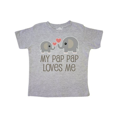 

Inktastic My Pap Pap Grandpa Loves Me Gift Toddler Boy or Toddler Girl T-Shirt