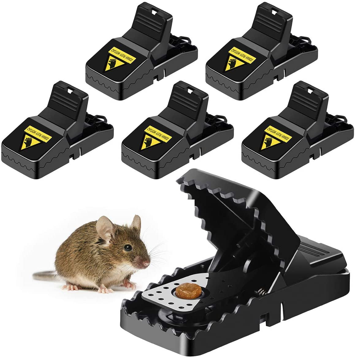 2/6Pack Mouse Trap Rat Mice Rodent Killer Snap Trap Reusable Mouse Catcher Tools 