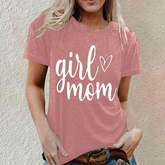 T-Shirts Décontractés pour Femmes à Manches Courtes avec Imprimé Graphique pour un Style Sans Effort au Quotidien