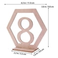 thumbnail image 2 of Numéro de Table en Bois pour Réception de Mariage, Porte-Cartes, Décoration de Fête de Campagne avec Support, 2 of 9