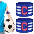 thumbnail image 1 of 2 brazaletes de capitán de fútbol, ​​brazaletes elásticos de capitán C, brazaletes de capitán Mark, brazaletes deportivos, 1 of 8
