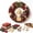 Angel, variant on MYUNNIL Christmas Wreath Fabric Poke Art Kit, 3D Complete Handmade No-Sew Sock Themed Hanging Decorative Wreath Craft Set for Adults & Beginners