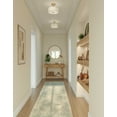 thumbnail image 5 of Inspire Collection Two-Light Satin Brass Summer Linen Shade New Traditional Semi-Flush Light, 5 of 6