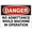 Warning Sign 3, variant on Danger Missile Hazard Sign, 8"x12" Aluminum Tin Warning Sign, High-Risk Hazard Sign for Home Outdoor Garden