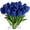 Dark Blue, variant on 10PCS Artificial Tulips Flowers, Real Touch Fake Tulips Flowers, Table Centerpieces Home Decor Indoor Flower Arrangements Decorations
