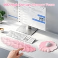 thumbnail image 5 of TECKNET BASICS Cloud Ergonomic Mouse Pad with Wrist Rest, Memory Foam Support & Non-Slip Base for Pain Relief, Office & Gaming, Pink, 5 of 8