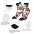 thumbnail image 6 of Bingfone Patchwork In Country Style Design Patterned Men'S Women'S Casual Cotton Socks, 6 of 9