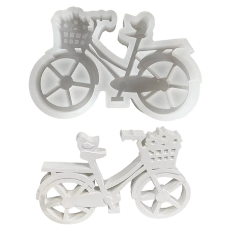 Easy to Clean Silicone Mold for DIY Candle Ornaments Unique Bike Candle Moulds