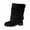 Z1 Black, variant on Women's Boot Furry Fluffy Short Snow Boot Mid-Calf Boots Warm Comfortable Outdoor Flat Shoes,Color:White,Size:7.5