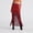#10Red, variant on Fringe Skirt Women High Waist Bodycon Asymmetrical Hem Long Festival Party Punk Tassel Skirts