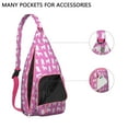 thumbnail image 2 of Floral Dog Travel Sling&nbsp;- Pet Lover's Shoulder Backpack, Fashionable Multi-Functional Design, 2 of 4