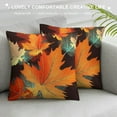 thumbnail image 3 of JEUXUS  Maple Pillowcases  Autumn Leaves Fall Tree Leaf Plant Throw Pillow Covers Cushion Square for Men Women Sofa Bed, 3 of 5