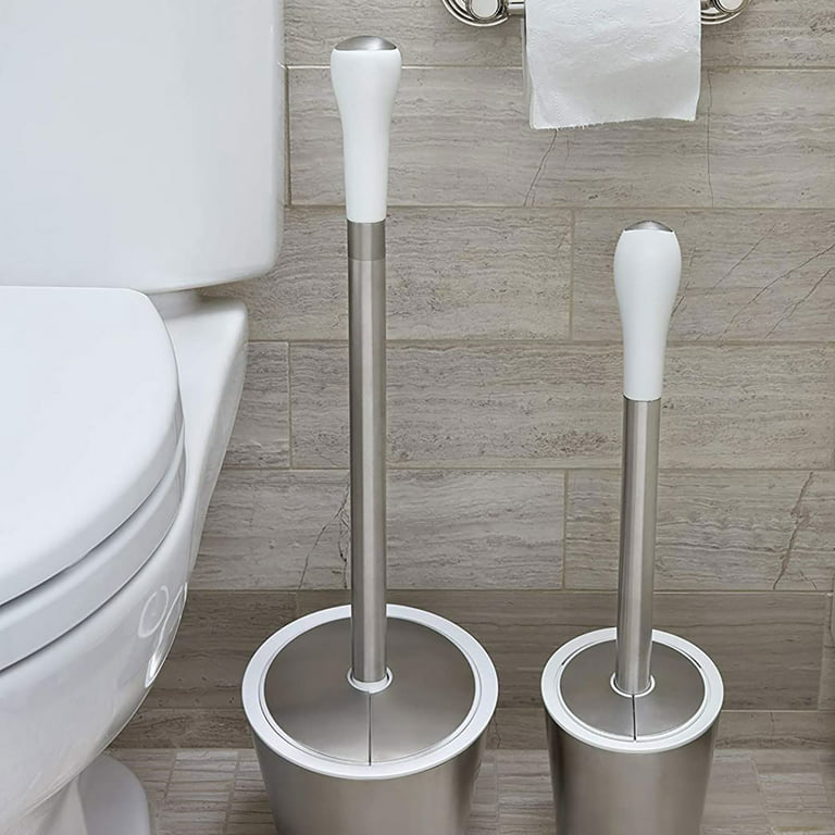 OXO Good Grips Set Toilet Brush & Plunger Combo, White