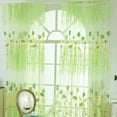 thumbnail image 5 of 2Pcs Gesang Voile Tulle Sheer Curtain Window Panel Drape 39.4x78.8, 5 of 9