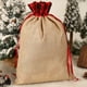 thumbnail image 2 of Yuarrent Bolsa con cordón de Navidad, bolsa de tela grande para envolver, embalaje multiusos, bolsas de regalo para Festival antidecoloración, Kits de decoración para fiestas, 2 of 6