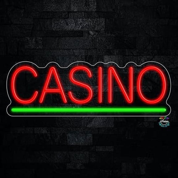 Casino LED Neon Sign 24"L x 8"H #32141